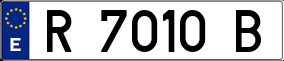 Trailer License Plate